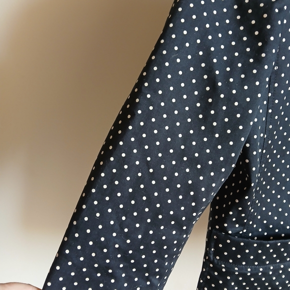 Talbots Polka Dot Blazer Jacket Size 16P - Picture 5 of 12